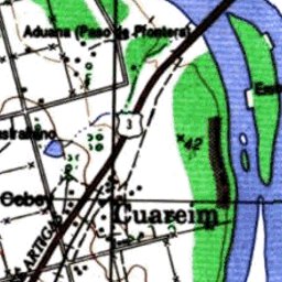 Instituto Geográfico Militar de Uruguay Isla Brasileña (O-N3) digital map