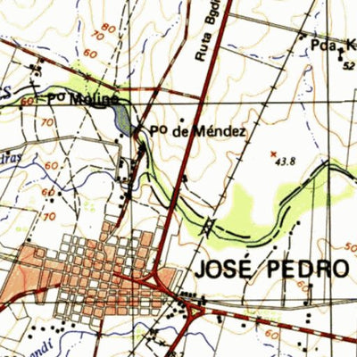 Instituto Geográfico Militar de Uruguay José Pedro Varella (E21) digital map