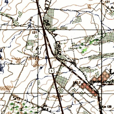 Instituto Geográfico Militar de Uruguay La Cruz (K24) digital map
