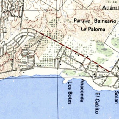 Instituto Geográfico Militar de Uruguay La Paloma (D28) digital map