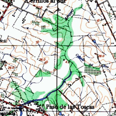 Instituto Geográfico Militar de Uruguay Los Cerrillos (K28) digital map