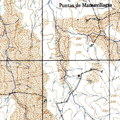 Instituto Geográfico Militar de Uruguay Manguera Azul (G23) digital map
