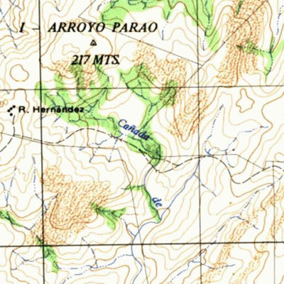 Instituto Geográfico Militar de Uruguay Parao (D18) digital map