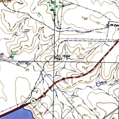 Instituto Geográfico Militar de Uruguay Paso del Palmar (N19) digital map