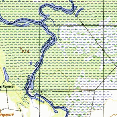Instituto Geográfico Militar de Uruguay Paso Pereira (G16) digital map