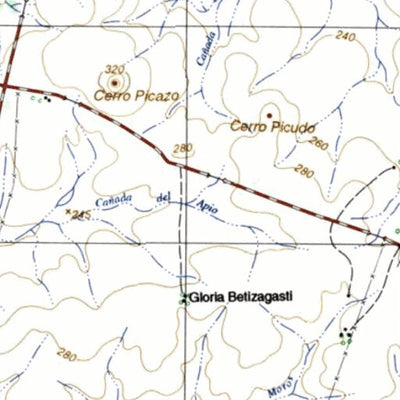 Instituto Geográfico Militar de Uruguay Pepe Núñez (K10) digital map