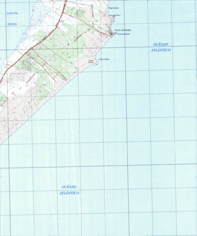 Instituto Geográfico Militar de Uruguay Punta Palmar (B25) digital map