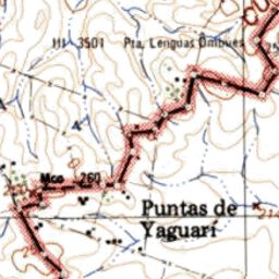 Instituto Geográfico Militar de Uruguay Puntas del Yaguarí (F9) digital map