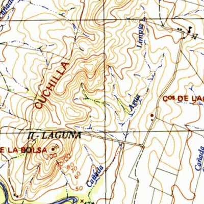 Instituto Geográfico Militar de Uruguay Treinta y Tres (E20) digital map