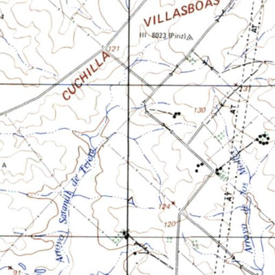 Instituto Geográfico Militar de Uruguay Villasboas (K20) digital map