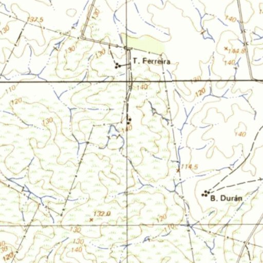 G14 Postcode Map Yaguarí (G14) Map by Instituto Geografico Militar de Uruguay | Avenza Maps