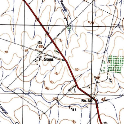 Instituto Geográfico Militar de Uruguay Young (O17) digital map