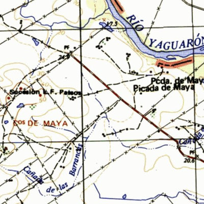Instituto Geográfico Militar de Uruguay Yugarón (B16) digital map