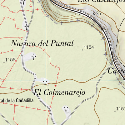 Instituto Geográfico Nacional de España Aguaviva de la Vega (0435-1) digital map