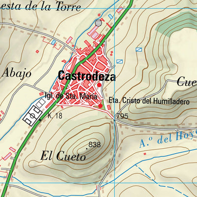 Instituto Geográfico Nacional de España Castrodeza (0371-2) digital map