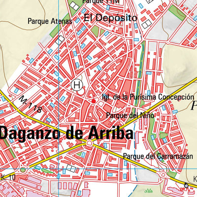 Instituto Geográfico Nacional de España Daganzo de Arriba (0535-3) digital map