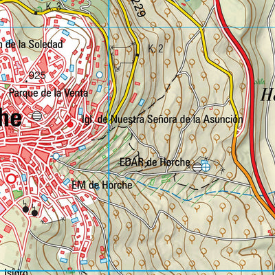 Instituto Geográfico Nacional de España Horche (0536-3) digital map