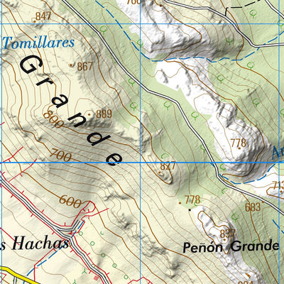 Instituto Geográfico Nacional de España Hornachos (0830) digital map