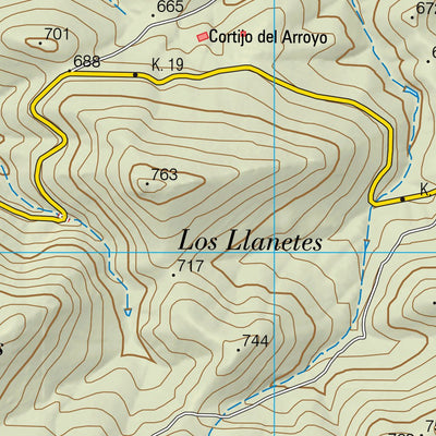 Instituto Geográfico Nacional de España Huertezuelas (0837-3) digital map
