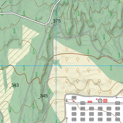 Instituto Geográfico Nacional de España Las Minas (0890-2) digital map