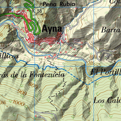 Instituto Geográfico Nacional de España Liétor (0842) digital map