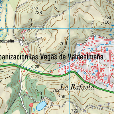 Instituto Geográfico Nacional de España Mondéjar (0584-1) digital map