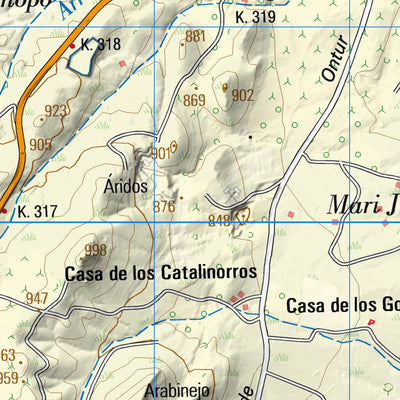 Instituto Geográfico Nacional de España Montealegre del Castillo (0818) digital map