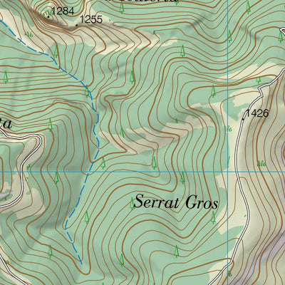 Instituto Geográfico Nacional de España Organyà (0253-4) digital map