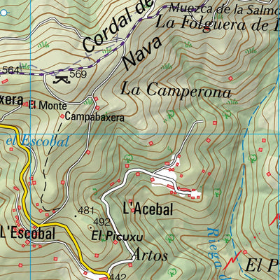 Instituto Geográfico Nacional de España Pola de Siero (0029-4) digital map