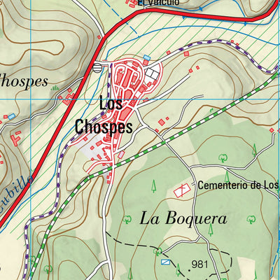 Instituto Geográfico Nacional de España Robledo (0815-1) digital map