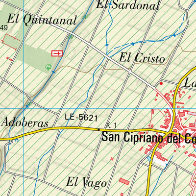 Instituto Geográfico Nacional de España Valdefresno (0162-1) digital map