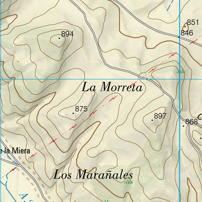 Instituto Geográfico Nacional de España Villar de Cañas (0661-2) digital map
