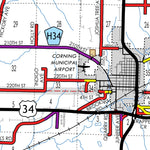 Iowa Department of Transportation Adams County, Iowa digital map