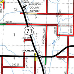 Iowa Department of Transportation Audubon County, Iowa digital map