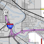 Iowa Department of Transportation Black Hawk County, Iowa digital map