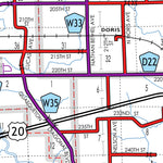 Iowa Department of Transportation Buchanan County, Iowa digital map