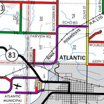 Iowa Department of Transportation Cass County, Iowa digital map