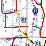 Iowa Department of Transportation Clarke County, Iowa digital map