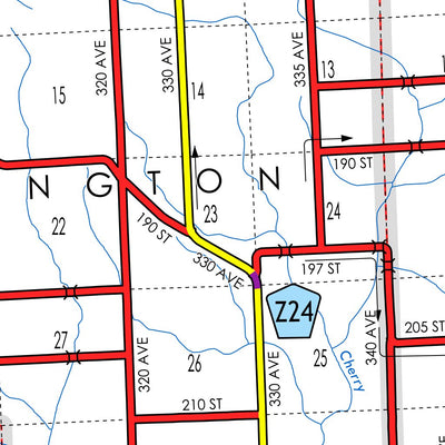 Iowa Department of Transportation Clinton County, Iowa digital map