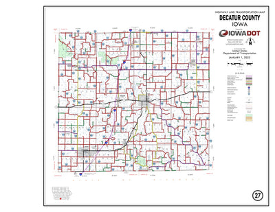 Iowa Department of Transportation Decatur County, Iowa digital map