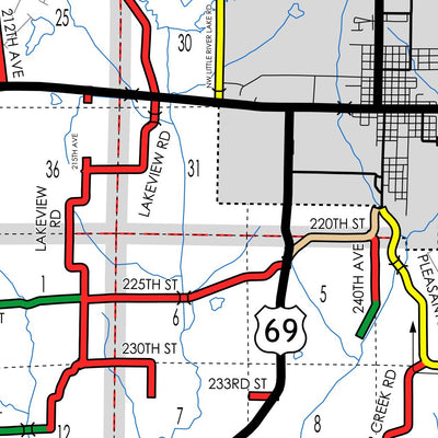 Iowa Department of Transportation Decatur County, Iowa digital map