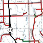 Iowa Department of Transportation Des Moines County, Iowa digital map
