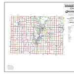 Iowa Department of Transportation Dickinson County, Iowa digital map