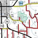 Iowa Department of Transportation Fayette County, Iowa digital map