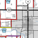 Iowa Department of Transportation Greene County, Iowa digital map