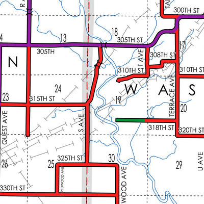 Iowa Department of Transportation Greene County, Iowa digital map