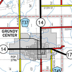 Iowa Department of Transportation Grundy County, Iowa digital map