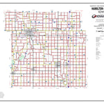 Iowa Department of Transportation Hamilton County, Iowa digital map