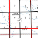 Iowa Department of Transportation Howard County, Iowa digital map