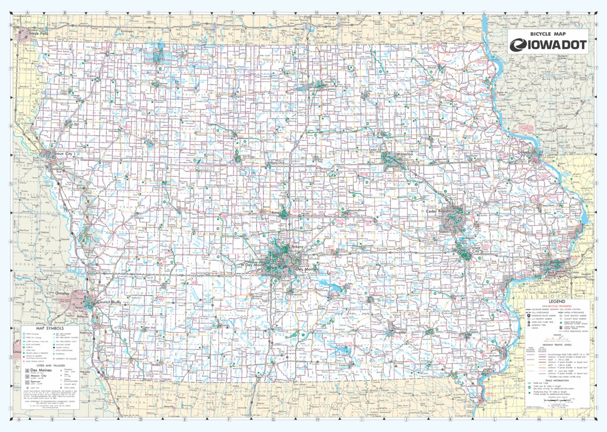 Iowa 20232024 Bicycle Map by Iowa Department of Transportation